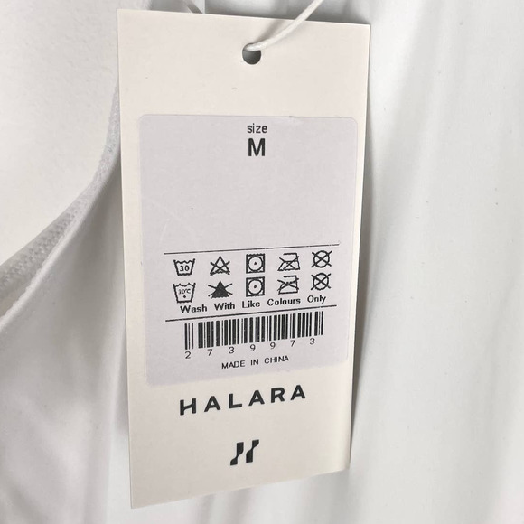 Halara Everyday Cloudful Air First Place Dress In White Green Medium New - Picture 12 of 13